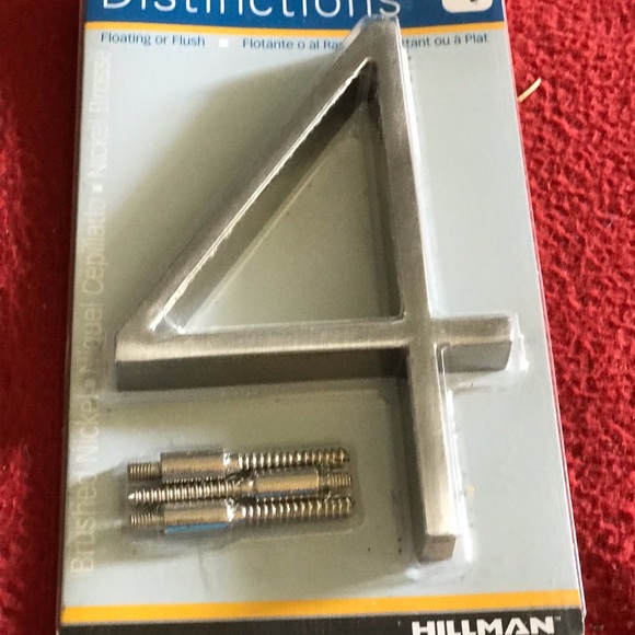 Nickel plated House Numbers - Picture 3 of 9